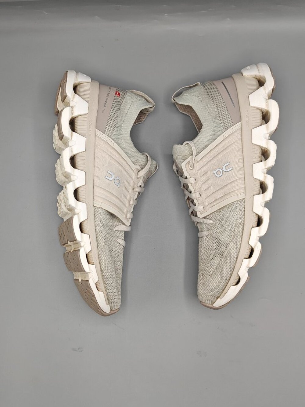 ON CLOUDSWIFT 3 RUNNING SHOES WOMEN'S SIZE 9.5 PEARL FOG 3WD10451020 pre-owned - Picture 7 of 13